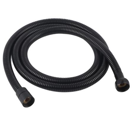 59 tommer lang rustfritt stål svart fleksibel erstatning for dusjhodeslange G1/2"