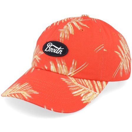 Brixton - Red - unconstructed - Cap - Parsons Low Profile Cap Aloha Red Dad Cap - Hatstore