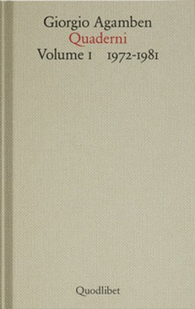 Quaderni Giorgio Agamben