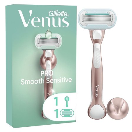 Gillette Venus Pro Smooth Sensitive Barberskraber H+1+Hook, Skincare, Hårfjerning, Skrabere & Blade