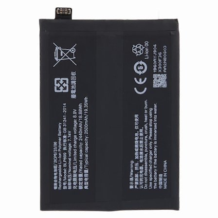 For OnePlus 10 Pro 5G 7.74V 4480mAh Li-ion Polymer Batteri Monteringsdel (Kode: BLP899) (uten L