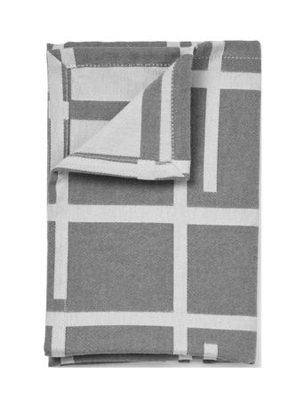 Turn Napkin 50X50 Cm - 4 Pcs. Home Textiles Kitchen Textiles Napkins Cloth Napkins Grå Compliments