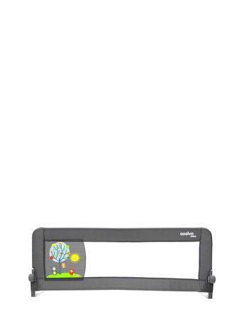 Asalvo Bed Guard 2-In-1, Animals Grey Asalvo