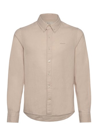 Cotton Linen Bd Ls Shirt Beige GANT