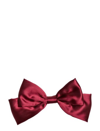 Pcnella Bow Hairclip Mxm Burgundy Pieces