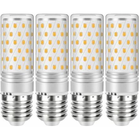 E27 LED-pærer 12W Kølig hvid svarende til 120 W 1200 lm 6000K Ikke-dæmpbar AC220-240V, pakke med 4 stk.