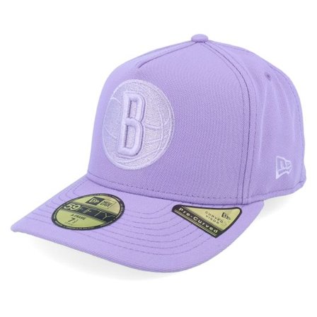New Era - NBA Lila fitted Keps - Brooklyn Nets 59FIFTY Color Pack Pastel Purple A-frame Fitted @ Hatstore