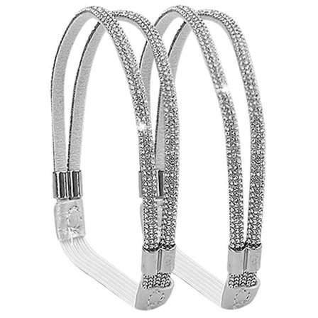 1 Par Høyhælte Sko Stropper Elastiske Høyhælte Strikk Sko Lisser Fikseringsstropper