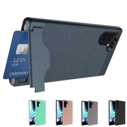 Samsung Note 10 - Armor Skal - Korthållare - Fler Färger Turkos