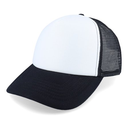 Beechfield - Foam Black/White Vintage Trucker Trucker Black Cap - @ Hatstore
