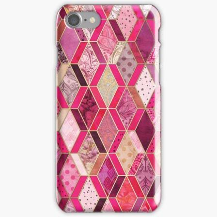 Skal till iPhone 8 - Wild Pink & Pretty Diamond