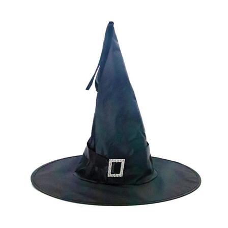 Musta Halloween LED-valoilla varustettu noitakorkki, ripustettava valojuova, korkki, juhlat, koriste, musta