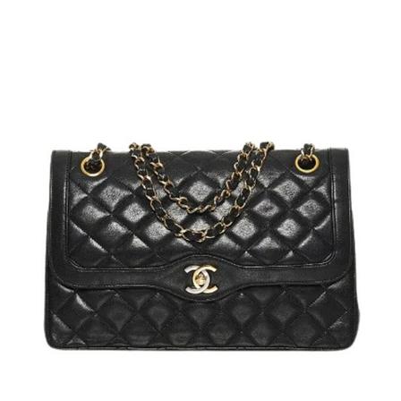 Chanel Vintage, Pre-owned Leather chanel-bags Zwart, Dames, Maat:ONE Size