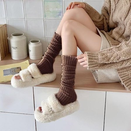 Ribstrik Benvarmere Y2K Benvarmere BRUN KAFFE BRUN KAFFE