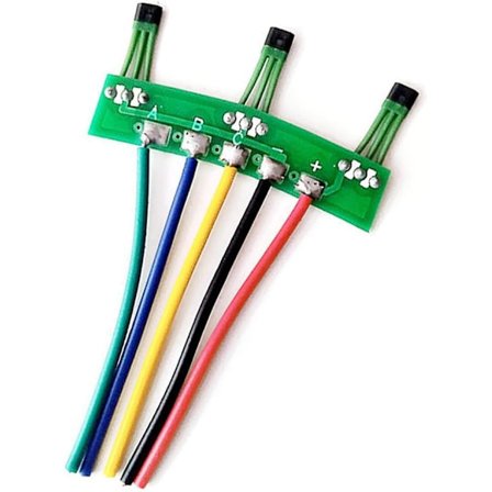 E-sykkel Hallsensor, 2-hjuls elektriske kjøretøy Motor Hall-element med kortkabel Hallplatesensor erstatning