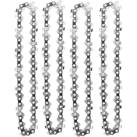 4 st 4-tums 1/4-tums motorsågskedjor kompatibla med Mini sladdlös elektrisk 4-tums 28 drivlänkar 10 cm