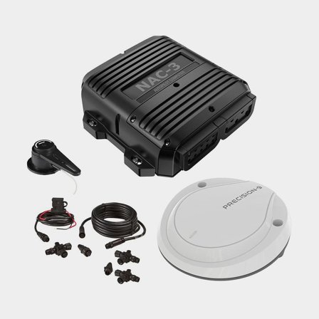 Autopilotní sada Simrad NAC-3 Core Pack, vhodná pro lodě od 35 stop (10 metrů) a více, s snímačem polohy kormidla