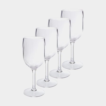 Vinglas i plast Nordiska Plast Classic, glasklar, 25 cl, 4-pak