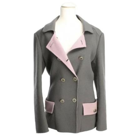 Versace Pre-owned Pre-owned Cashmere overtj Grå, Dame Vintage Frakker