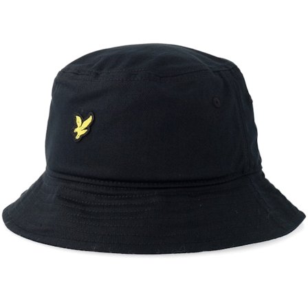 Lyle & Scott - Sort bucket Hat - Jet Black Bucket @ Hatstore
