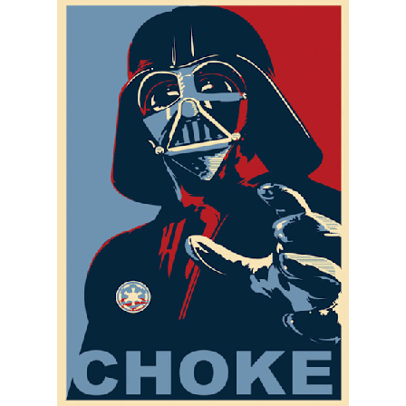 A3 Print - Star Wars - Darth Vader - Choke