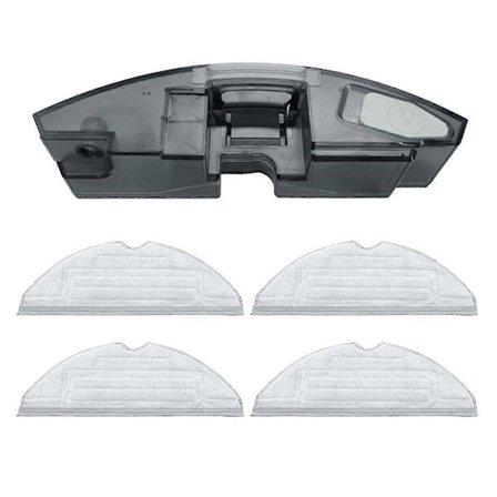 Erstatningsvandtank med 4 moppepuder Kompatibel med S7 MaxV Ultra/S7 MAXV/S7 Pro Robot