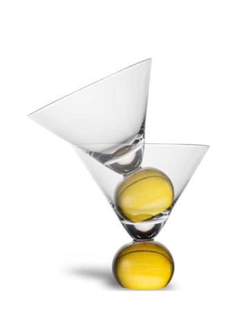 Glass Spice 2Pcs/Set Yellow Byon