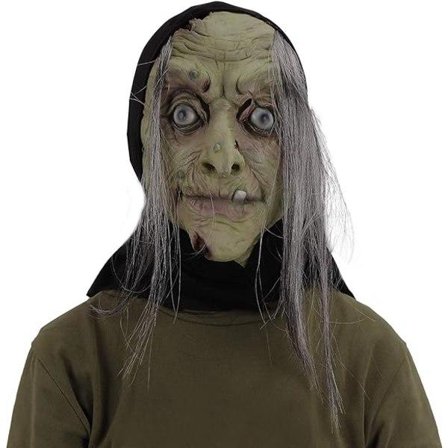 IC Halloween Häxmask Skrämmande Evil Dräkt Huvudmasker Skrämmande vuxenfest Cosplay rekvisita