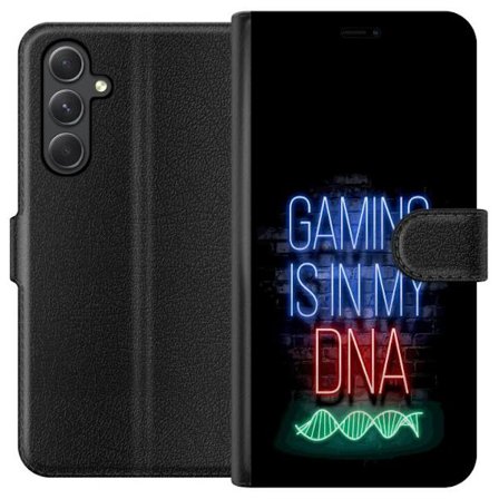 Yhteensopiva Lompakkokotelo Samsung Galaxy A25 Viktor Gyökeresin muotokuva vihreässä paidassa, jossa on leijonamotiivi ja intensiivinen vihreä tunnelm