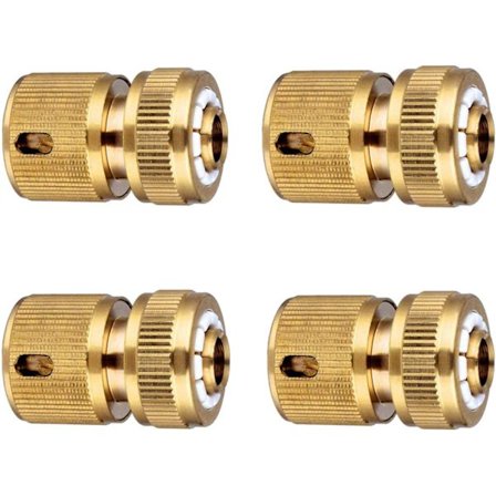 4 stk messing hageslange hurtigkoblinger, hageslange hurtigkoblinger