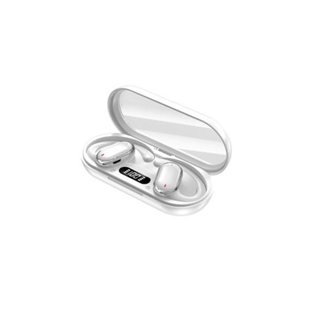 Trådlösa Bluetooth-hörlurar med öronkrok, vit