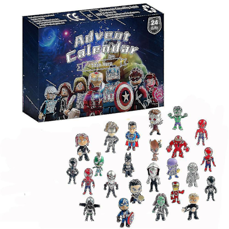24 Dagers Julekalender Nedtelling Avengers Leker Blind Box Superhelt Minifigurer Barn Julegave