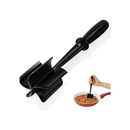 Lihamylly, hampurilaismyllyn työkalu, ammattimainen lämmönkestävä nylon, perunamuusi ja lihamylly, jauhettu naudanliha ja kalkkuna - tarttumaton 