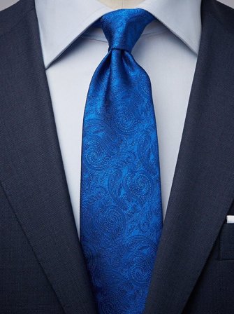 John Henric Men's Blue Tie Formal Size 8