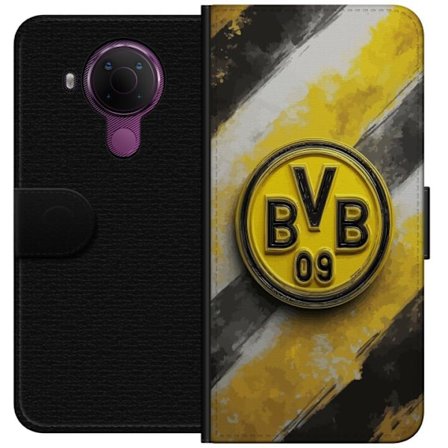 Yhteensopiva Lompakkokotelo Nokia Nokia 5.4 Värikäs abstrakti palapelikuvio, joka symboloi yhteisöllisyyttä, monimuotoisuutta ja luovuutta moderni