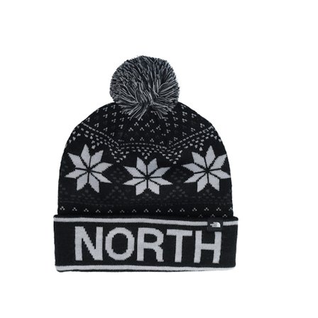 The North Face - Schwarz Pom Mütze - Kids Ski Tuke Tnf Black Pom @ Hatstore