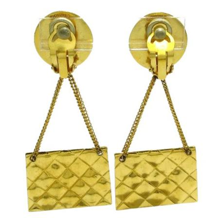 Chanel Vintage Pre-owned Metall rhngen gul, Dam Vintage Smycken, Dam, Storlek: ONE SIZE