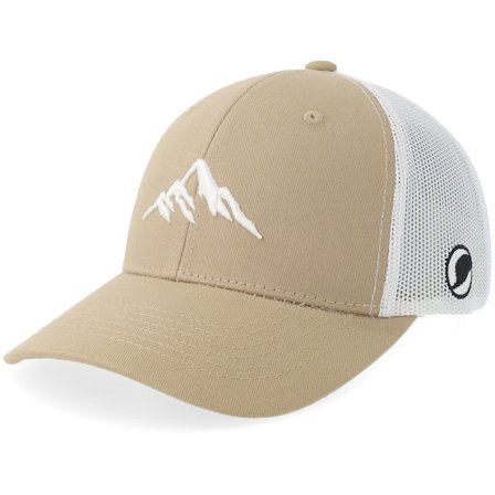 Wild Spirit - Beige trucker Cap - Mountain 3d Khaki/White Trucker @ Hatstore