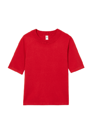 Å WOMAN Kortärmad jumper KARIN Stickat Röd XL