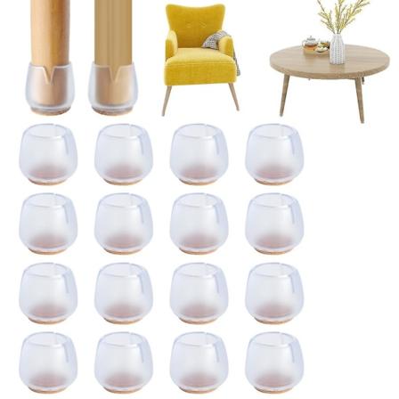16 kpl liukumattomat silikonipöydän jalat, lattiansuojakotelo