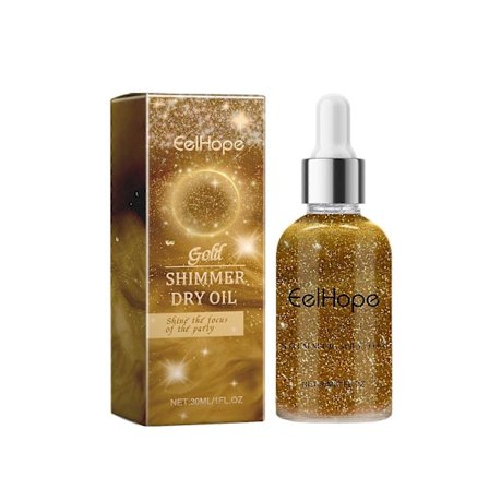 Body Shimmer Oil, Body Shimmer Body Glitter Oil, Fugtgivende Langtidsholdbar Body Luminizer Ansigts Lysnende Sommer Glødende Makeup