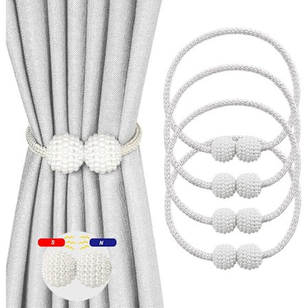 Vita 4 KPL Verhonpidikkeet, Magneettiset Verhonpidikkeet, Magn