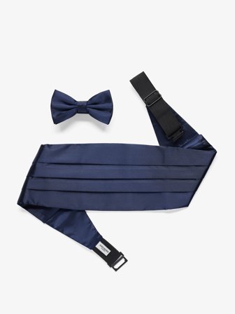 John Henric Men's Donkerblauw Cummerbund Size Onesize