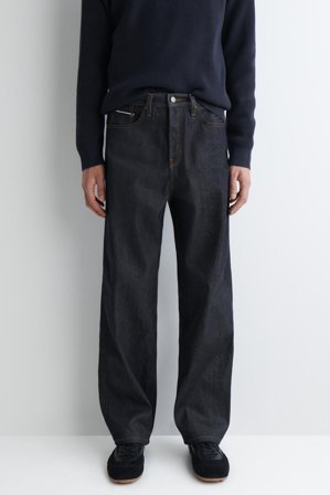 COS Rider Raw Selvedge Straight-Leg Jeans in Blue - Men