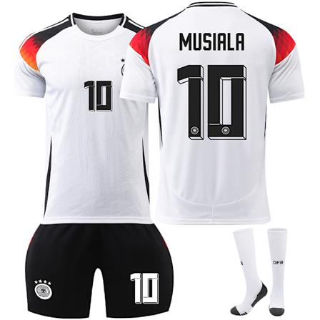 UEFA EURO 2024 Tyskland Fotbollströja Kit 10 Musiala 13 Muller 8 Kroos 7 HAVERTZ NO.10 MUSIALA 24