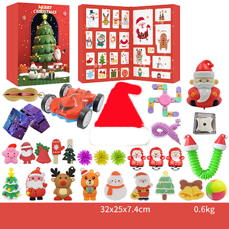 24-dages nedtælling Fidget Toy Julekalender - 24 overraskelser