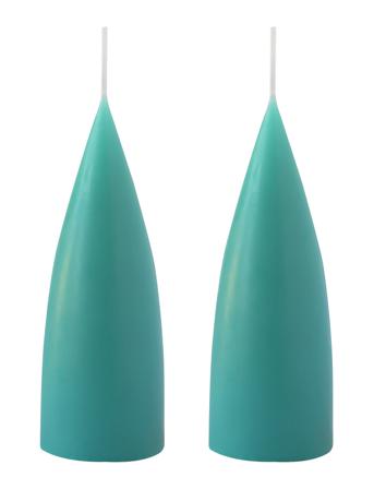 Hand Dipped C -Shaped Candles, 2 Pack Home Decoration Candles Block Candles Grønn Kunstindustrien