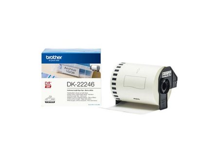 BROTHER Etikett DK22246 103mmx30 48m - Lyreco - Kontorsmaskiner - Etikettskrivare och etiketter - Etiketter - Brother