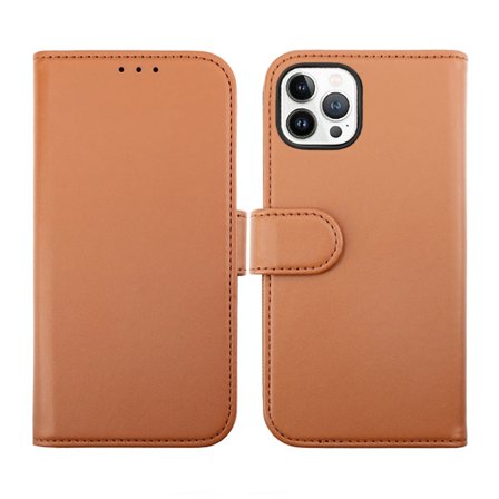 iPhone 14 Pro Plånboksfodral Magnet Rvelon - Brun