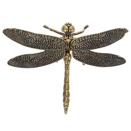Mässing Dragonfly Figurin Koppar Skulptur Ornament Figurin för Hemmakontor